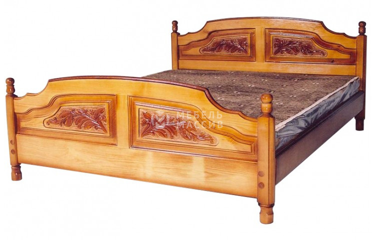 Кровать Филенка Классика (резьба 4-х филенчатая)