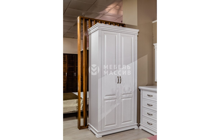 Шкаф 2-створчатый Шеффлера I (белая эмаль)